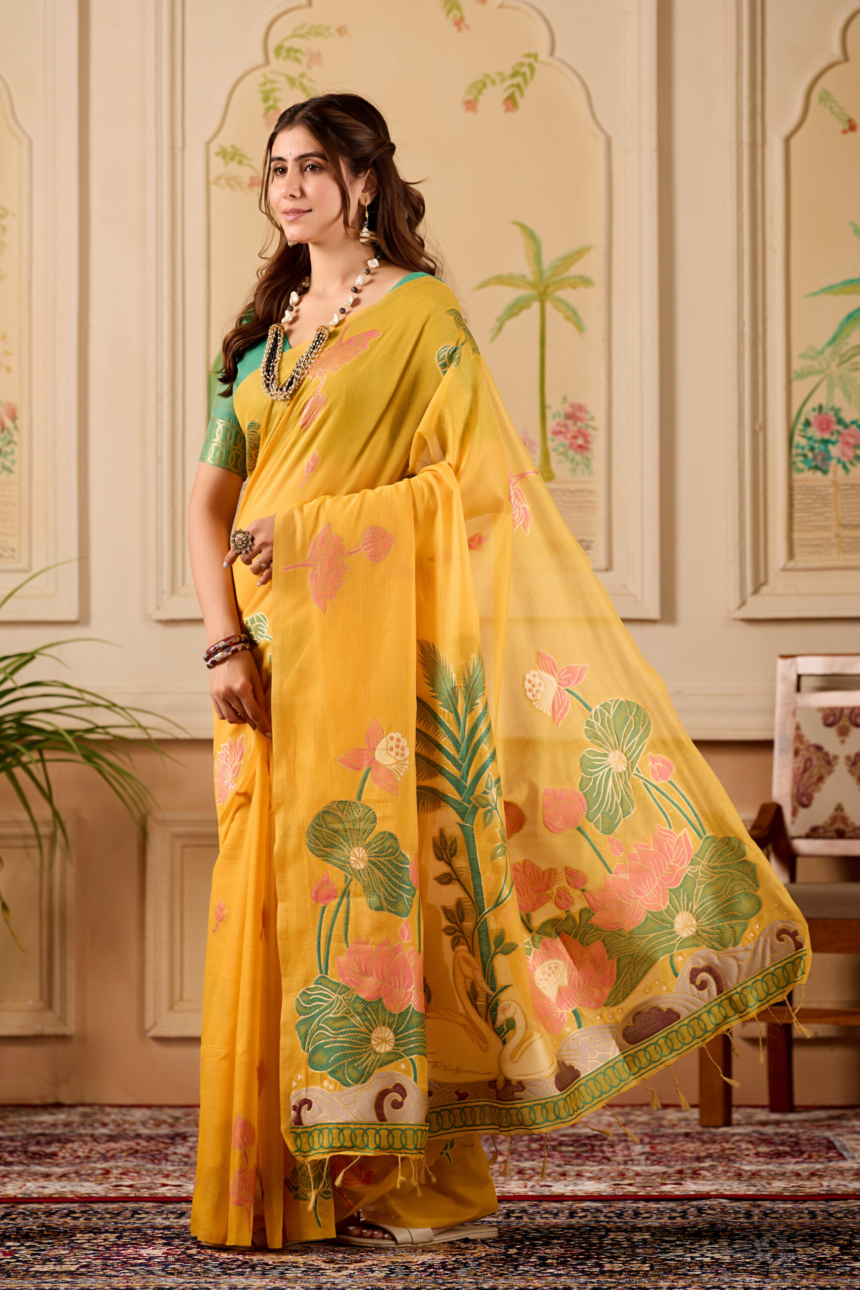 Kanakrekha Handwoven Jamdani
